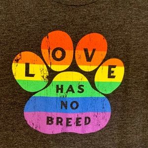 Love Has No Breed Medium T-shirt